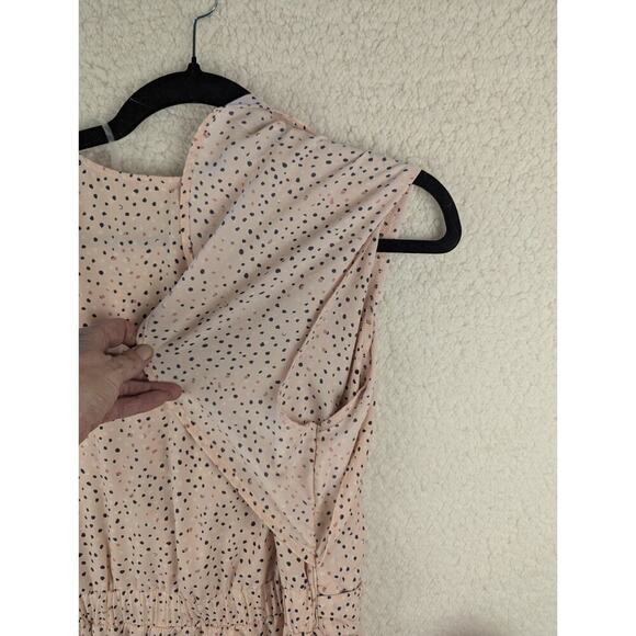 Schein Women's Size 8/10 Orange Colored Floral Print Knee Length Dress - Picture 8 of 9